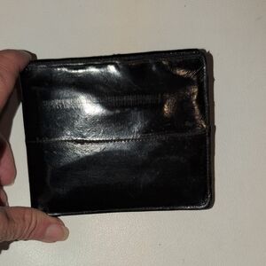 Black Eel  Leather Wallet